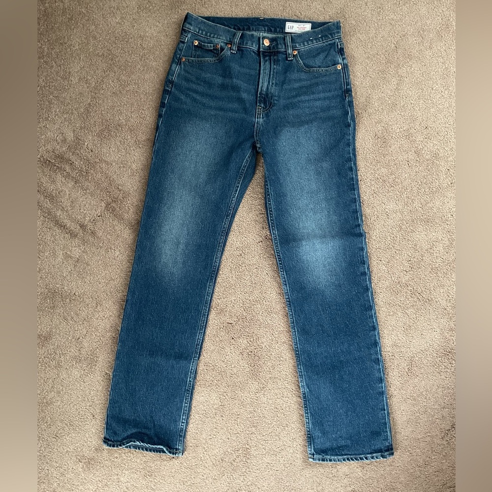 GAP Women's Classic Blue Straight Leg Jeans